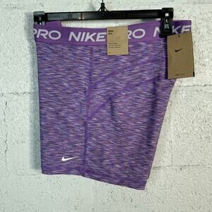 Nike Women's Pro 3" High rise Training Shorts - Black Raspberry XL